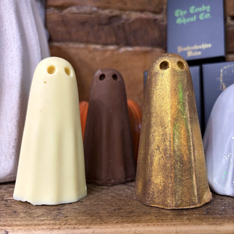 Belgian Chocolate Ghosts